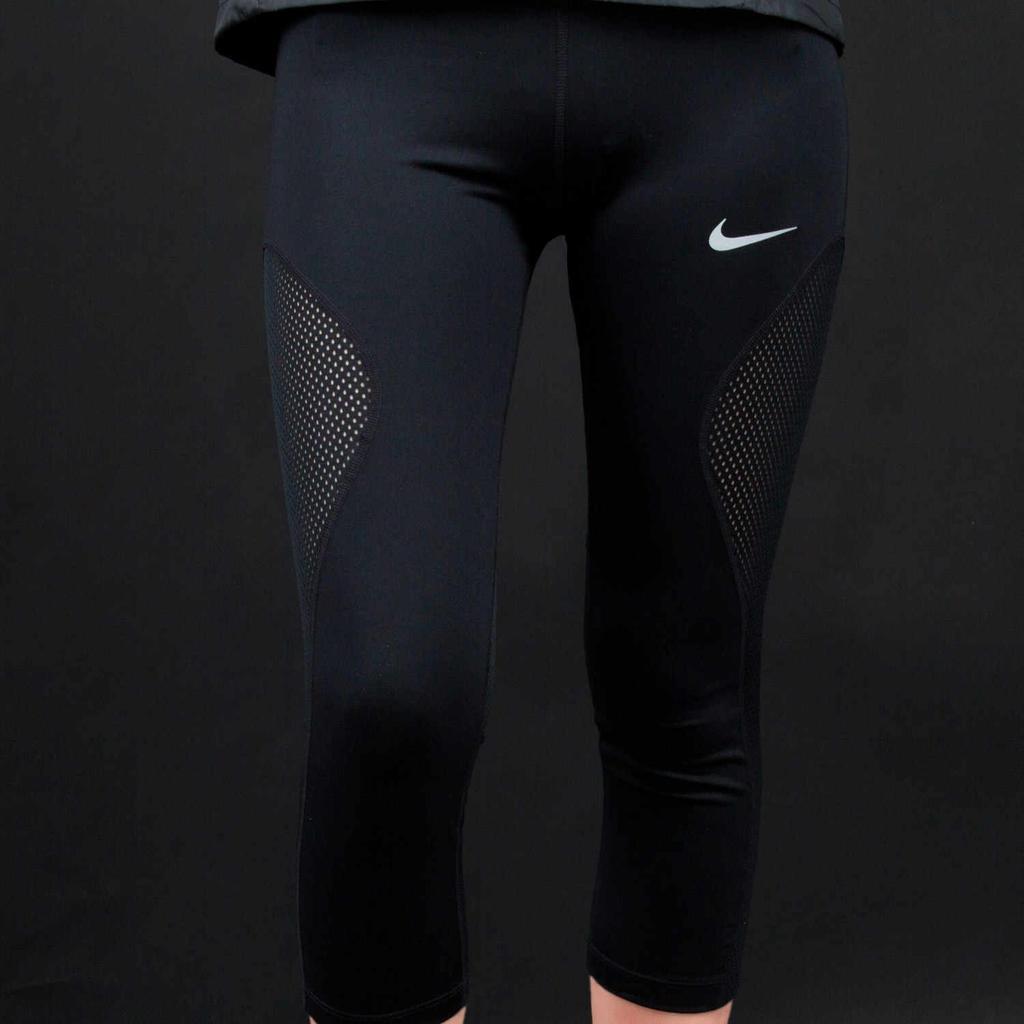 Nike Knitted Sweatpants Women's Black Moderate Straight Fit Pants AA4440-010