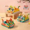 Tigerkopf Schuh Bausteine Chinesische Traditionelle Kleidung Montage Modell Pädagogisches Montage Spielzeug für Kinder Geburtstagsgeschenk