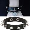 2026 Retro Punk Star Spikes Rivet Skull Studded Bracelet Black White Pu Leather Wristband Men Women Jewelry Gothic Accessories