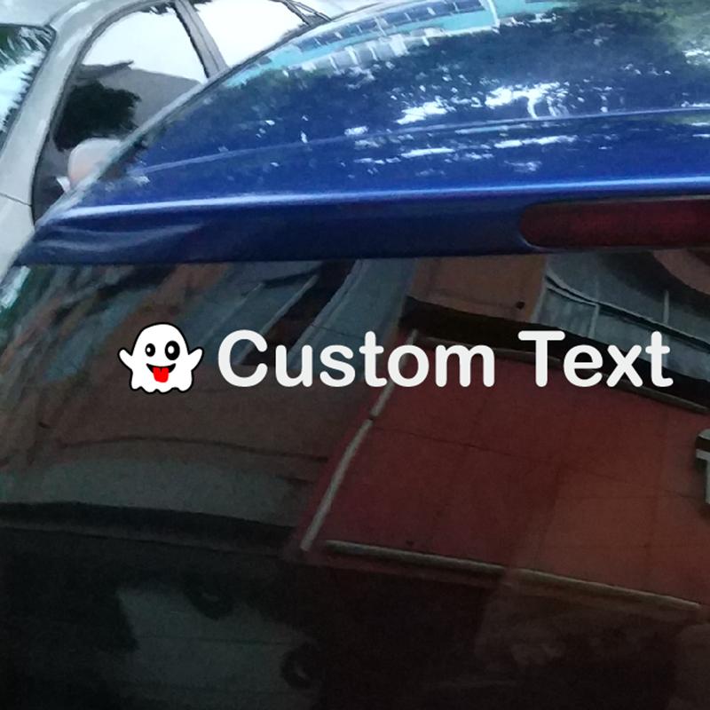 Fun Custom Text Stickers Decals For Snapchat Car Rear Windshield Motorbike Drop Shipping