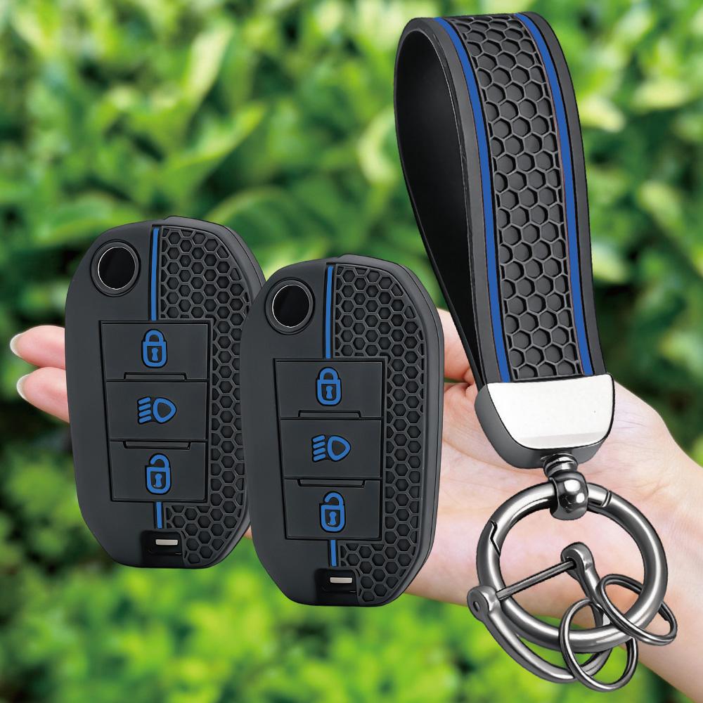 Silicone Car Key Case Cover For Citroen C5 C3 C4 C8 Berlingo For Peugeot Partner Rifter 208 308 508 407 2008 3008 3008 Expert
