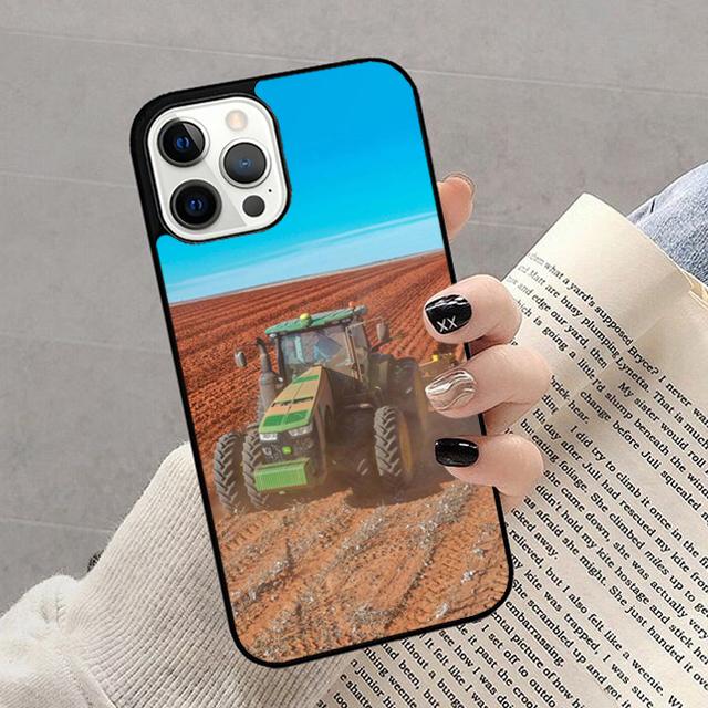 Tractor Car Phone Case For iPhone 17 Air 16 15 14 13 12 11 Pro Max Plus Max Cover Shell coque