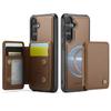 JEEHOOD-J05 for Samsung Galaxy S26 Ultra S25 S24 Plus FE Removable 2-in-1 Separable Flip Wallet Premium PU Leather Case Card Holder Phone Back Cover