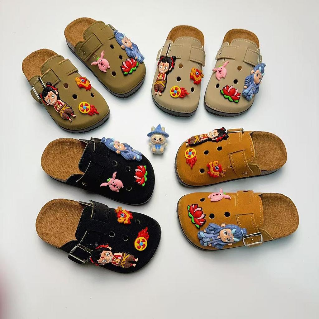 Kids' Cartoon Birkenstock Clogs: Non-slip, Durable, Retro Thick-sole, Outdoor Hole Slippers