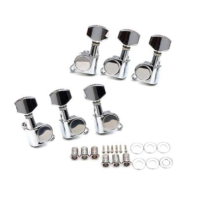 6Pcs 3L3R Guitar String Tuning Pegs Replacement Set Sealed Guitar Machine Head Guitar Tuners Set for Electric Guitar