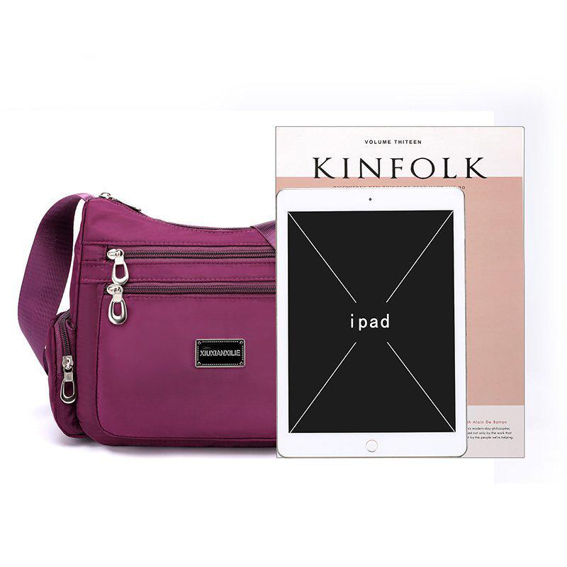 Sac bandoulière unique pour femme: Sac en Toile de Nylon Grande Capacité avec Multiples Compartiments pour Mères d'Âge Moyen et Âgées