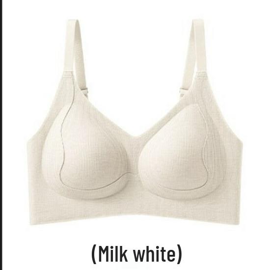 Women's Seamless Anti-Gravity Bra: Gather & Lift, Wire-Free, Side Support, Semi-Fixed Cup, Anti-Sagging for Small Breasts – Perfect for Fall/Winter.
