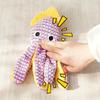 Ocean Animal Dog Toy Plush Squeaky Dog Chew Toy Textured Fabric Stuffed Animals