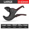 Pipe Cutter 75MM Pipe Scissors SK5 Material With Treatment Ratchet PVC/PE/VE Pipe Cutter Scissors Hand-Tools