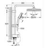 Duschsäule mit manuellem Umsteller - Wassersparend - GROHE Vitalio Comfort 250 - Mattschwarz - 266982431