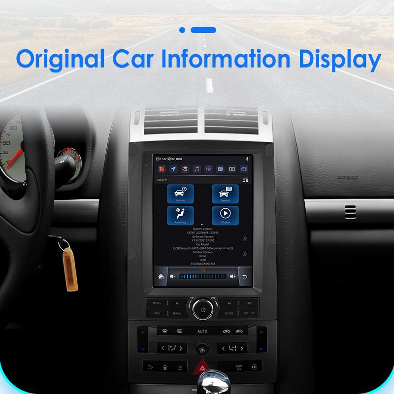 Hizpo 9.7 AI Wireless CarPlay Android Auto Car Radio for Peugeot 407 SW CC 2004-2011 Stereo Multimedia GPS Head Unit Screen WIFI  Intelligent Screen
