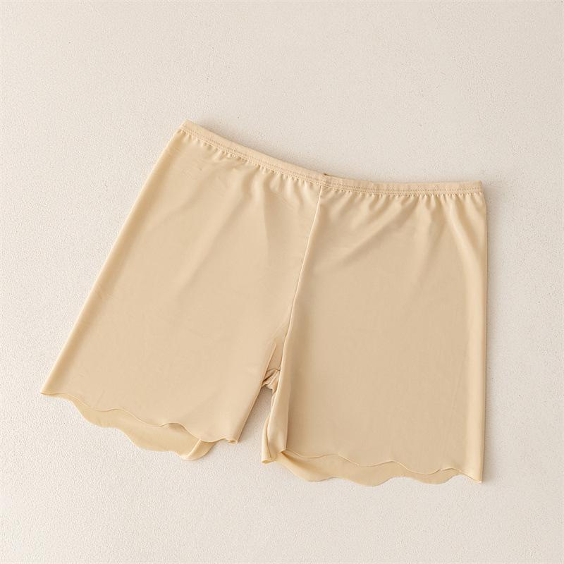 Summer Ice Silk Seamless Anti-Exposure Leggings - Breathable, Hip-Lifting, Non-Curling 3/4 Length