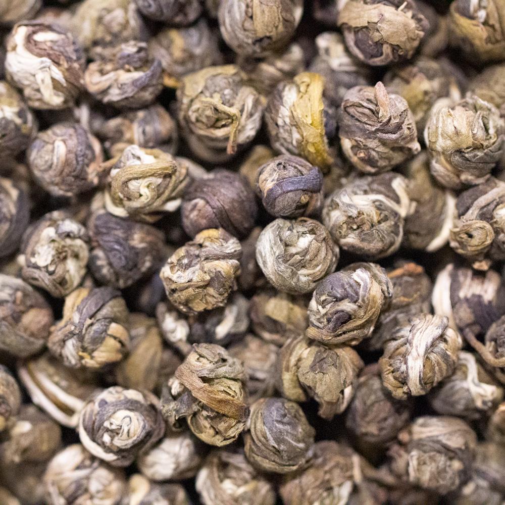 Jasmine Green Tea No.615 Four Scenting Ball Green Dragon Pearl Natural Jasmine Loose Leaf Dried