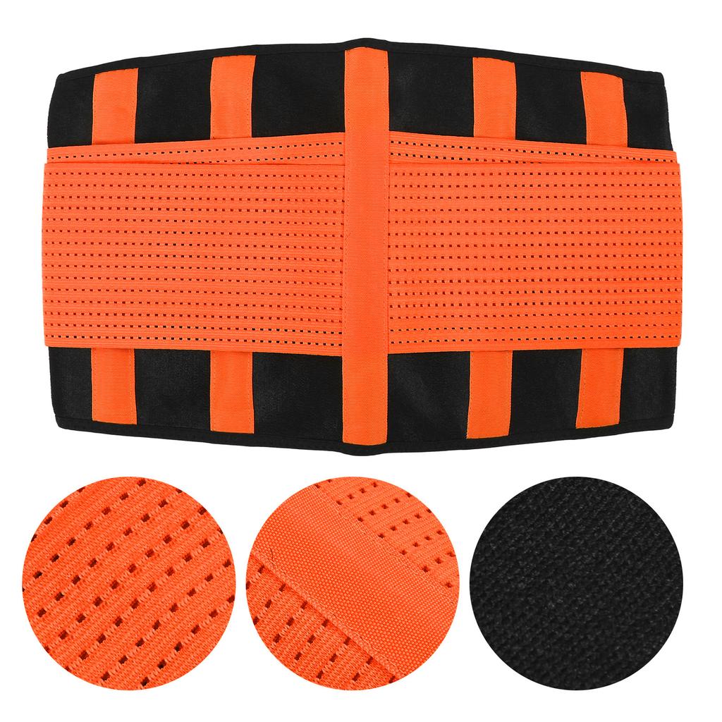 Back Brace Lightweight Portable Flexible Breathable Waist Protector for Waist ProtectionOrange