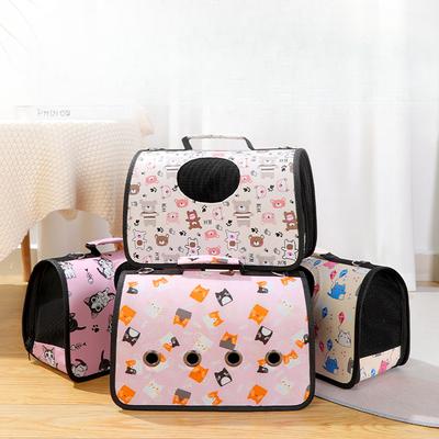 Dieser Katzenrucksack ist eine mehrfarbige und mehr gemusterte tragbare Handtasche aus Oxford-Gewebe für Haustiere.