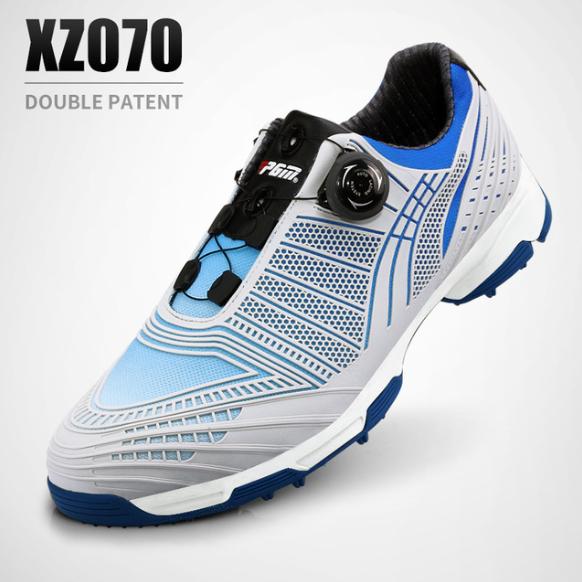 

PGM Men s Golf Shoes Knob Buckle Lace Breathable and Comfortable Golf Sneakers Wide Sole Sneakers Spikes Non-Slip Shoes 39