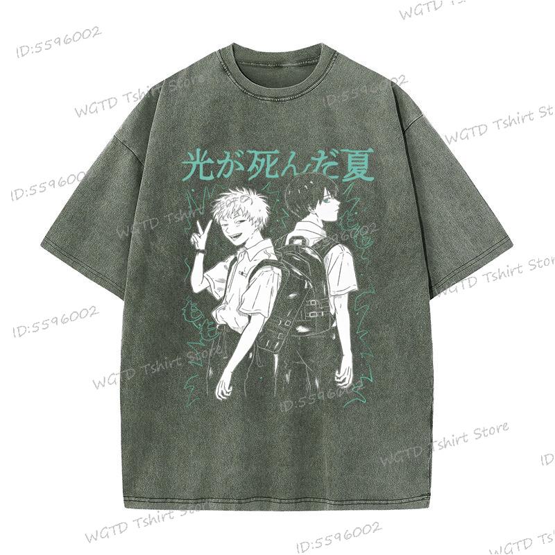 The Summer Hikaru Died Shirt Harajuku Fashion Street Cool T-Shirt Cotton Tee Men Women Anime Apparel Manga Vintage T Shirts