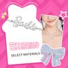 barbie Necklace Butterfly Wing Sweetheart Sparkling Exquisitely Sweet and Elegant Temperament Niche Design Adjustable Clavicle Chain Copper Ba2507015