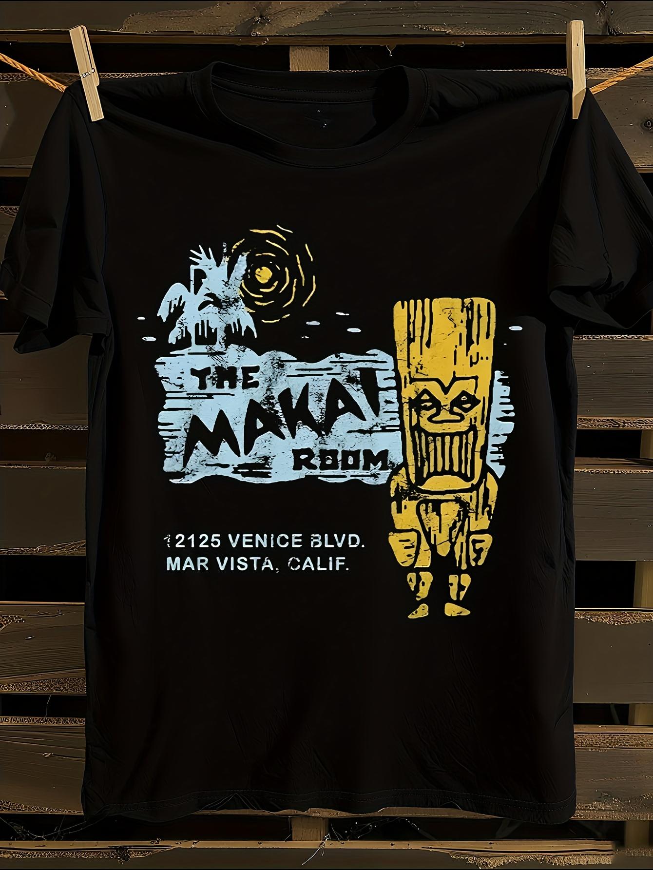 s Plus Size Retro Tiki T-shirt XXXXL