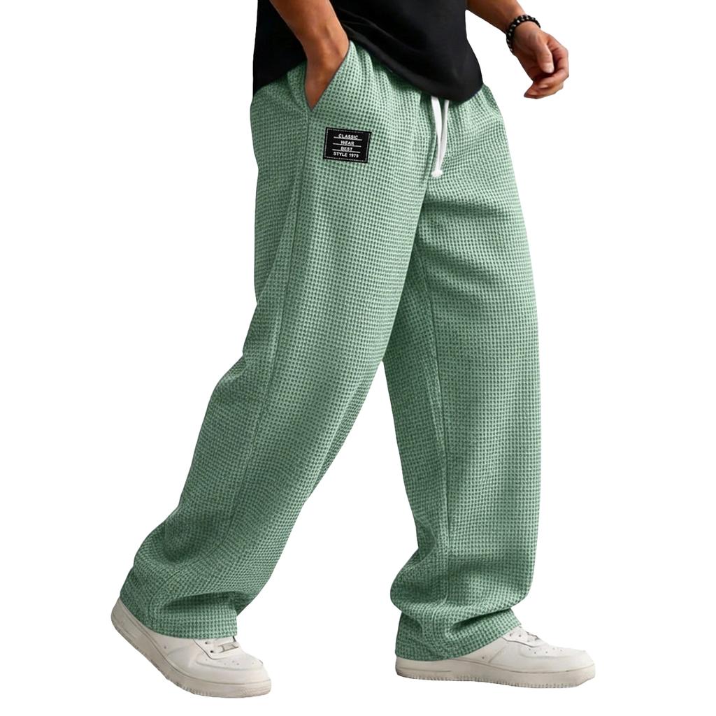 Herren Farbe Locker Sitzende Lässige Sportliche Hose für Training und Alltag