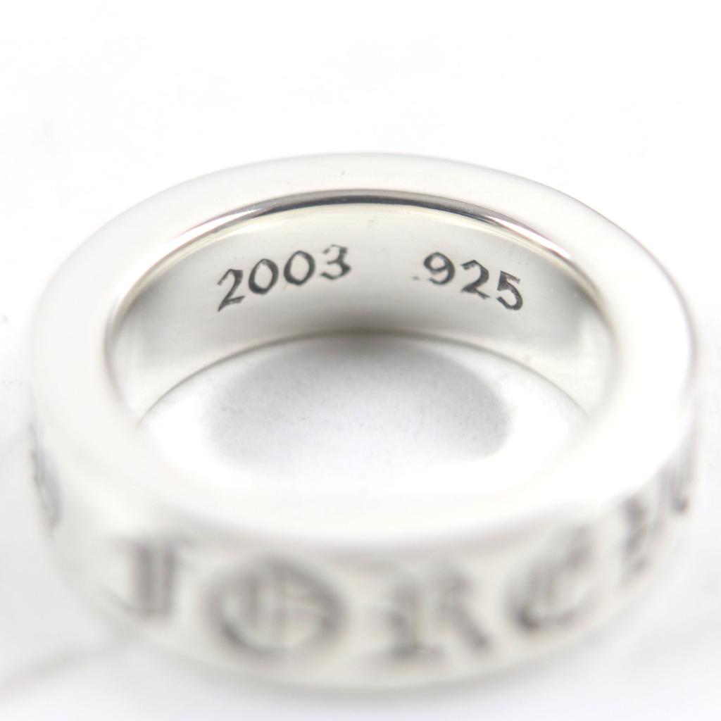 Ausgezeichneter CHROME HEARTS Ring Abstandshalter Ring Forever 0,2 Zoll Silber 925 Herren Gebraucht