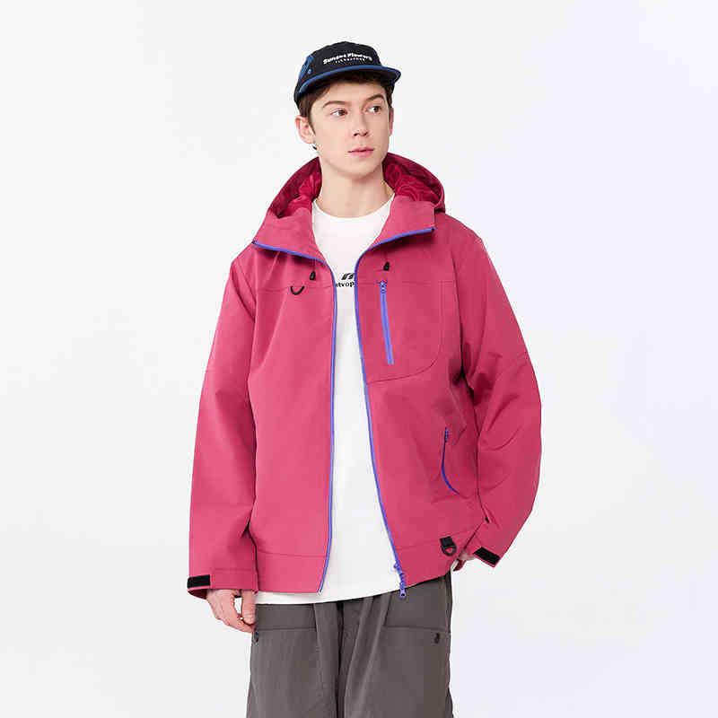 

Мужская ветрозащитная куртка софтшелл Woodpecker - Серия Mountain, 2025 Весна/Осень Повседневная одежда для пеших прогулок 2XL (Height 176-185CM, Weight 160-185 jin) розовый