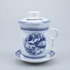 Baili Kiln Ceramic Tea Master Tasting Cup Set - Four-Piece Personal Office Teacups