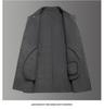 Men's Mid-Length High-End Woolen Trench Coat - Autumn/Winter Warmth
