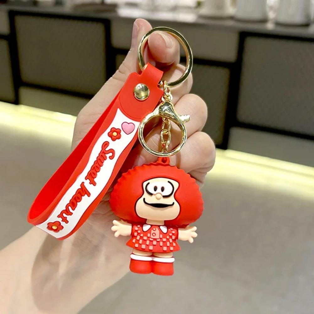 

Мультяшная Милая Модная Креативная Трендовая Силиконовая Кукла Брелок Трендовая Личность Кавайные Персонажи Мягкая Резиновая Брелок Подарок Подвеска красный