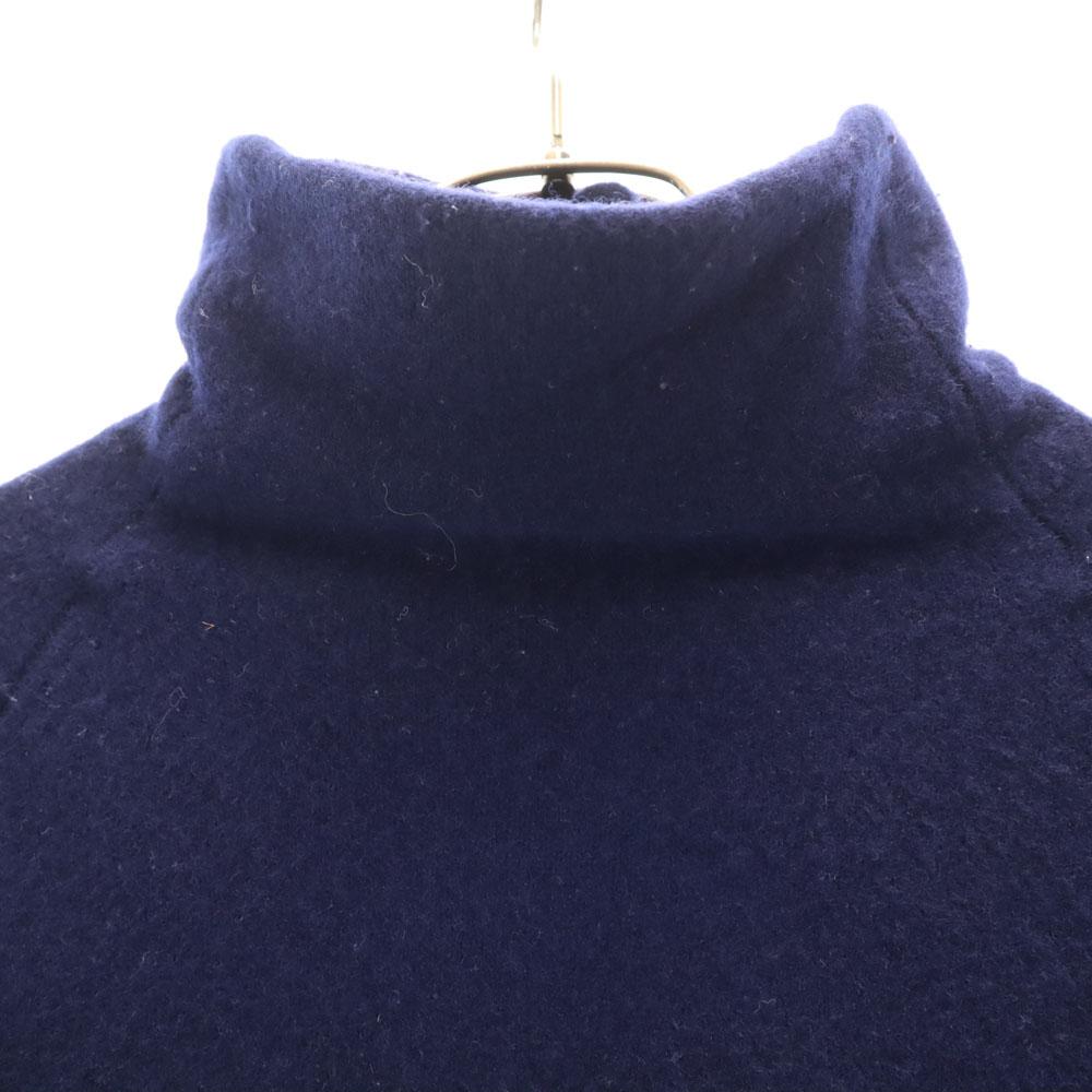 YOHJI YAMAMOTO+NOIR Made in Japan wool Long sleeve turtleneck knit 2 Navy Women Used