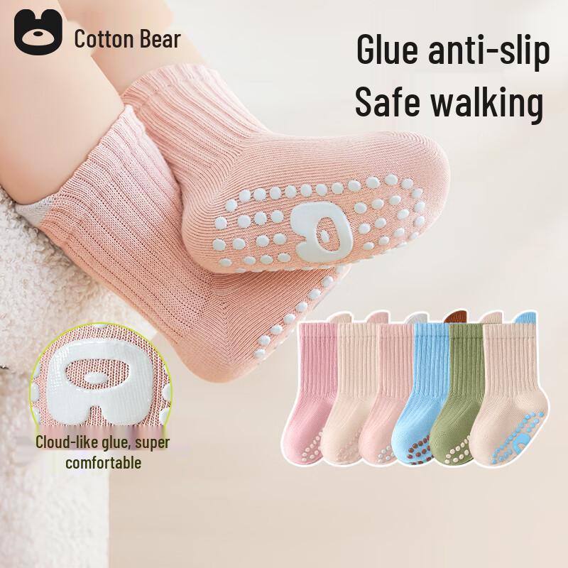 Cotton Anti-slip Baby Floor Socks M