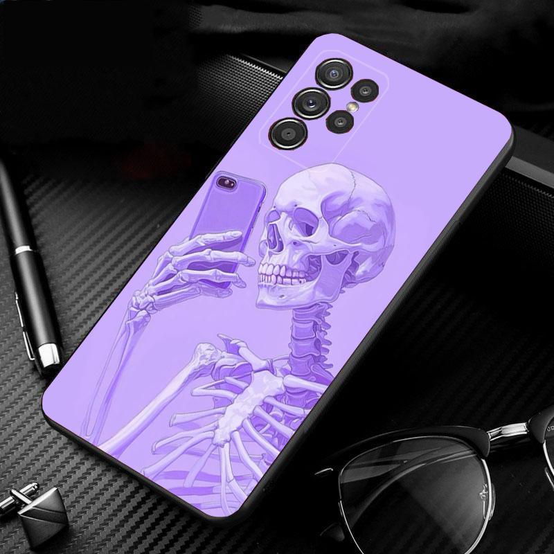Skeleton Art Phone Case For Samsung Galaxy S25 S24 S23 S22 S21 Ultra S24 S23 S22 S21 S25 Plus S24 S25 FE