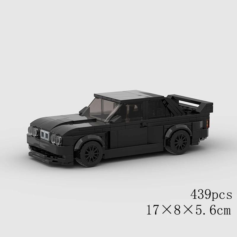 MOC Pickup Car Model Building Blocks GT RS6 Super Race Speed Racing Sports Police Vehicle Technical Racing Brick Christmas Gif