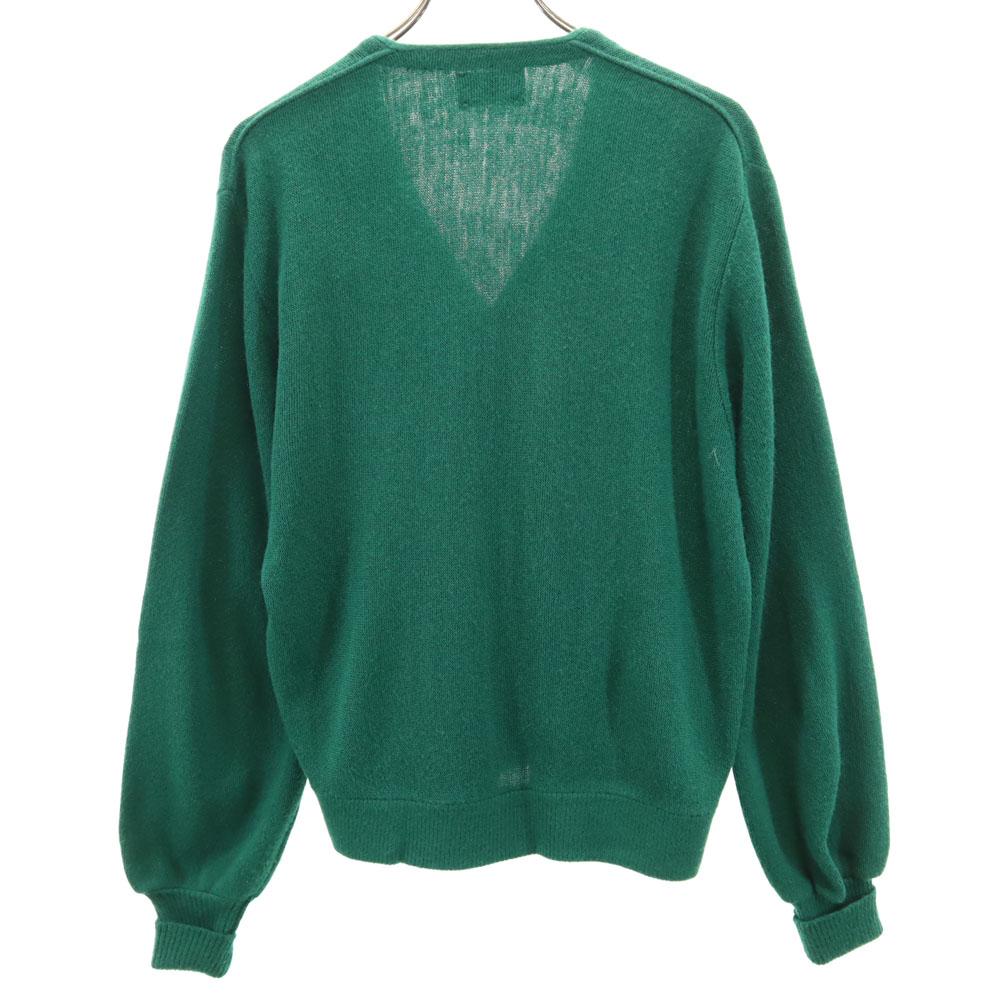 JC PENNEY 70s vintage Long sleeve acrylic cardigan M green Men's Used