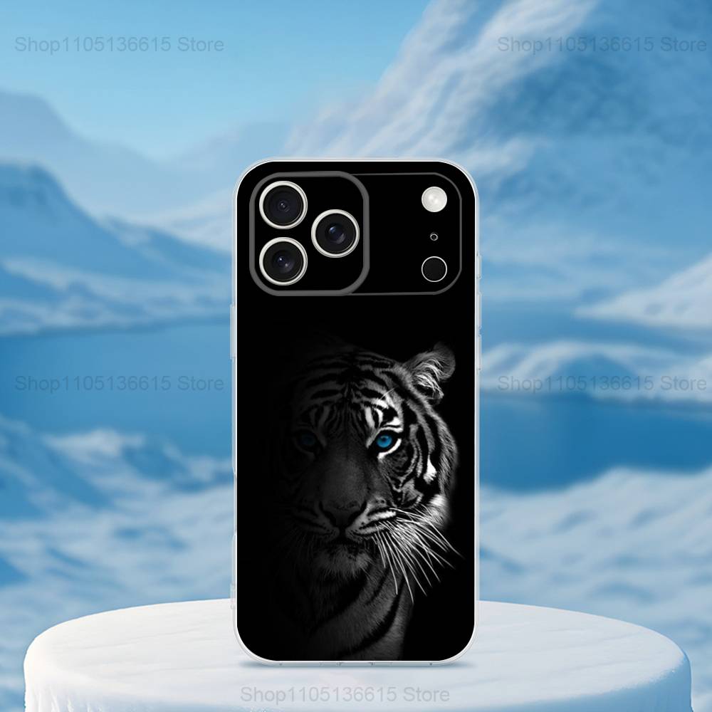 Coole Kunst Tiger Mythos Für iPhone 12, Mini, 16, X, 13, XR, 15, Pro, 17, Plus, 11, Max, 14, SE, XS, Transparent Weiche Hülle