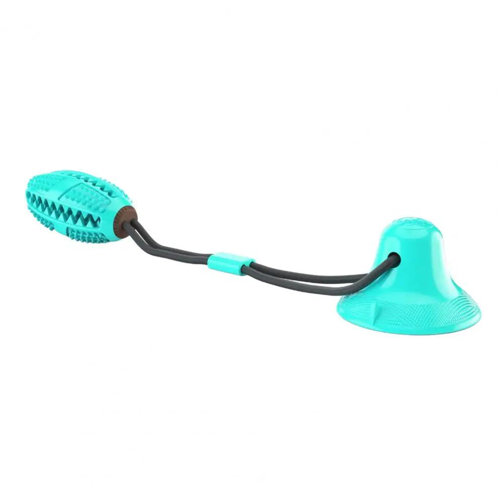 

Interactive Dog Chew Toys for Aggressive Chewers Suction Cup Toy with Rope Teething Chew and Treat Dispensing Ball Puzzle Feeder XS синій