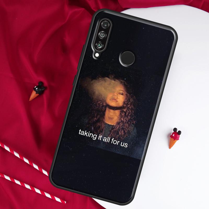 American TV Euphoria Zendaya Rue For Huawei Nova Y61 Y70 Y90 Y60 Y72 Y91 12s 12i 11i 7i 8i 9 10 SE P60 Pro P30 P40 Lite Case