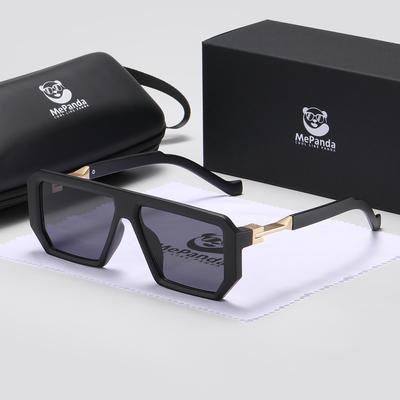 MePanda Gafas de sol unisex de moda para viajes al aire libre con montura cuadrada, UV400