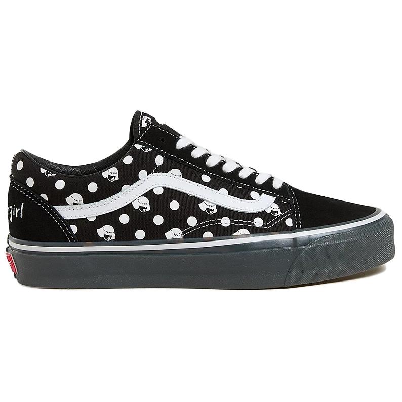 Vans Papergirl X  Old Skool Series LX Fashion Low-Top Skate Shoes Unisex Sneakers Black White VN000CXTMCG