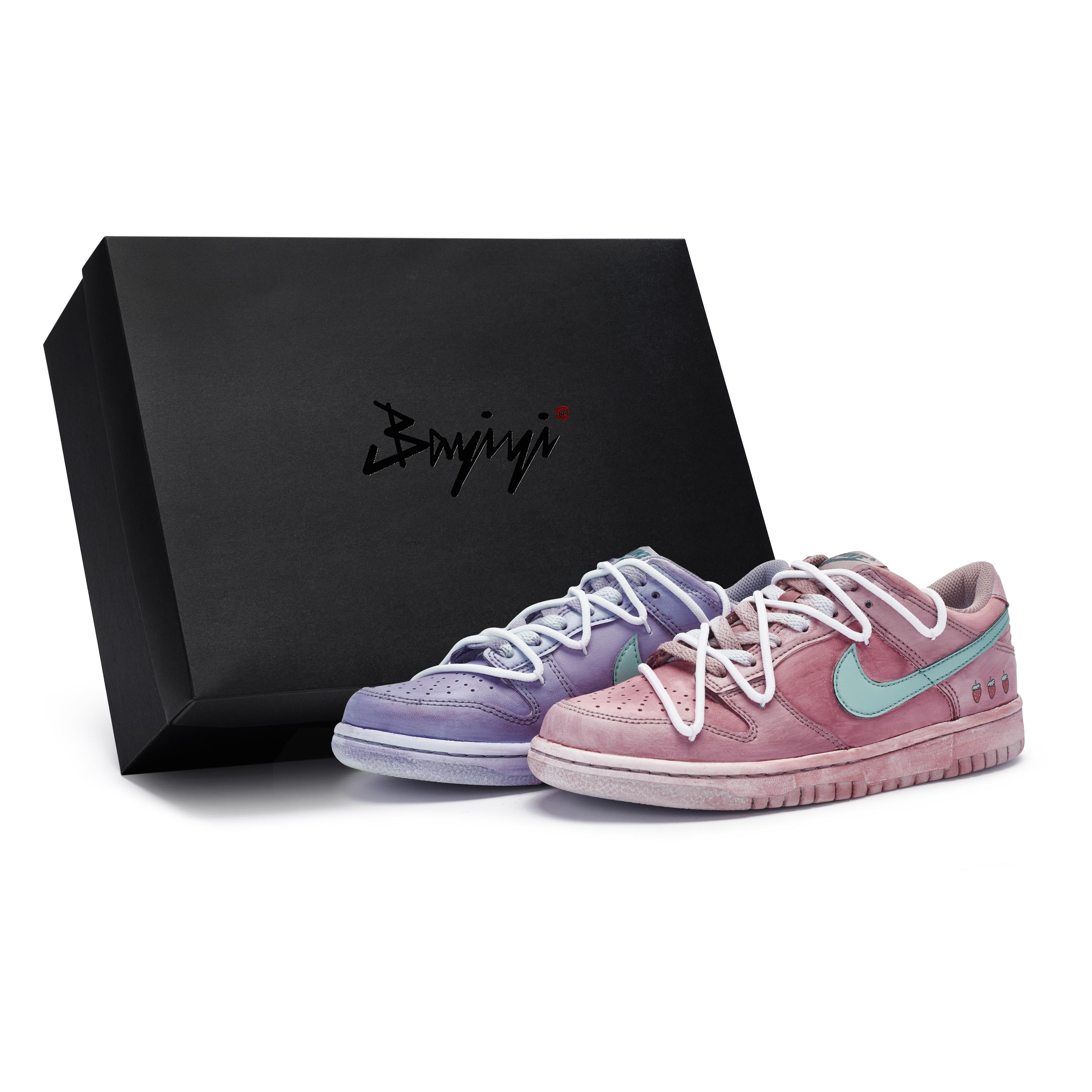 

Nike Dunk 811 Manufacturing, Roseberry, Special Shoe Box Low top Skateboard Shoes GS Pink Purple FD1232-002(TeamR-S-BOX) 38