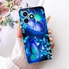 For Honor X8d 4G Case Cute Cat Luxury Flowers Painted Cover Soft Slim Phone Case For Honor X8d X 8d HonorX8d 4G Back Cover Coque