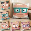 Cartoon Abstract Character Cute Big Avatar Pillow Case Printing Pillowcase Living Room Sofa Cushion Cover Bedroom Room Decor