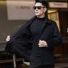 Winter Cashmere Jacket for Middle-aged and Elderly Men, Father and Dad's Outfit, Plus Fleece Woolen Coat, Casual Buttoned Top