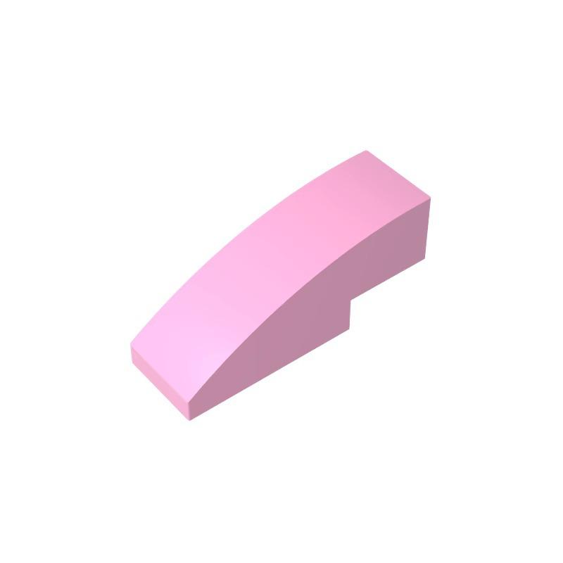 

10Pcs 50950 3x1 Curved Construction Brick Moc Colour Accessories Works With featuring Block Children Toy Assembly Present Bo 10pcs розовый