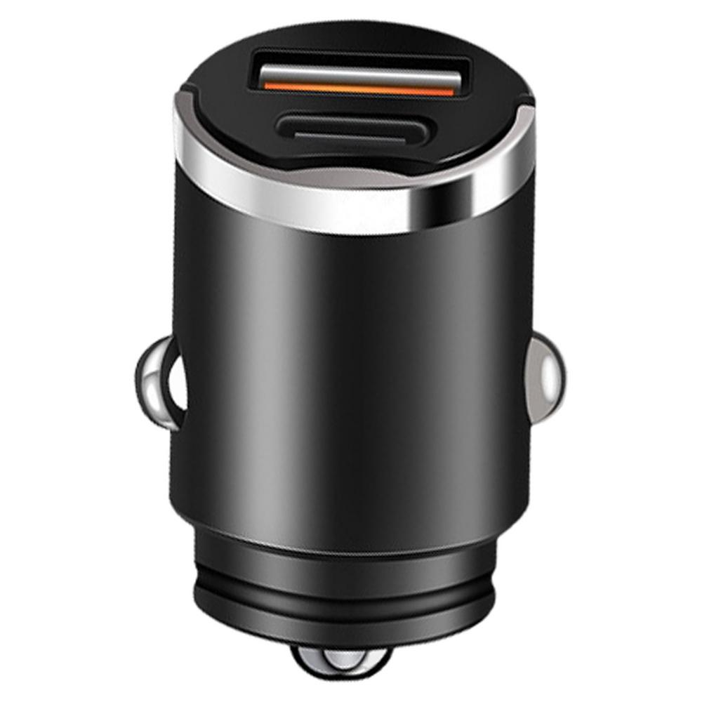 Fast Charging Car Charger Car Charger Adapter Multifunctional USB Small Concealed Pull Ring Charger Two Port Fast Charging