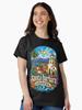 Barbara Santa Barbara California USA Stained Glass Art Classic T-Shirt
