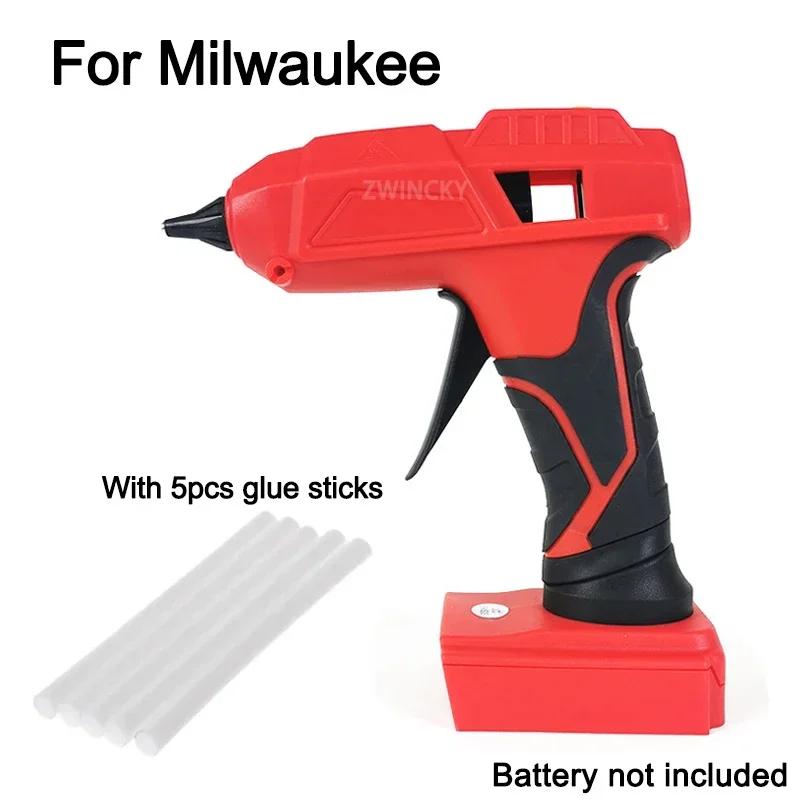 Electric Hot Melt Glue Gun Glue Stick For Dewalt For Makita/Milwaukee 18V Lithium Battery 7/11mm Glue Stick DIY Tool Repair Tool