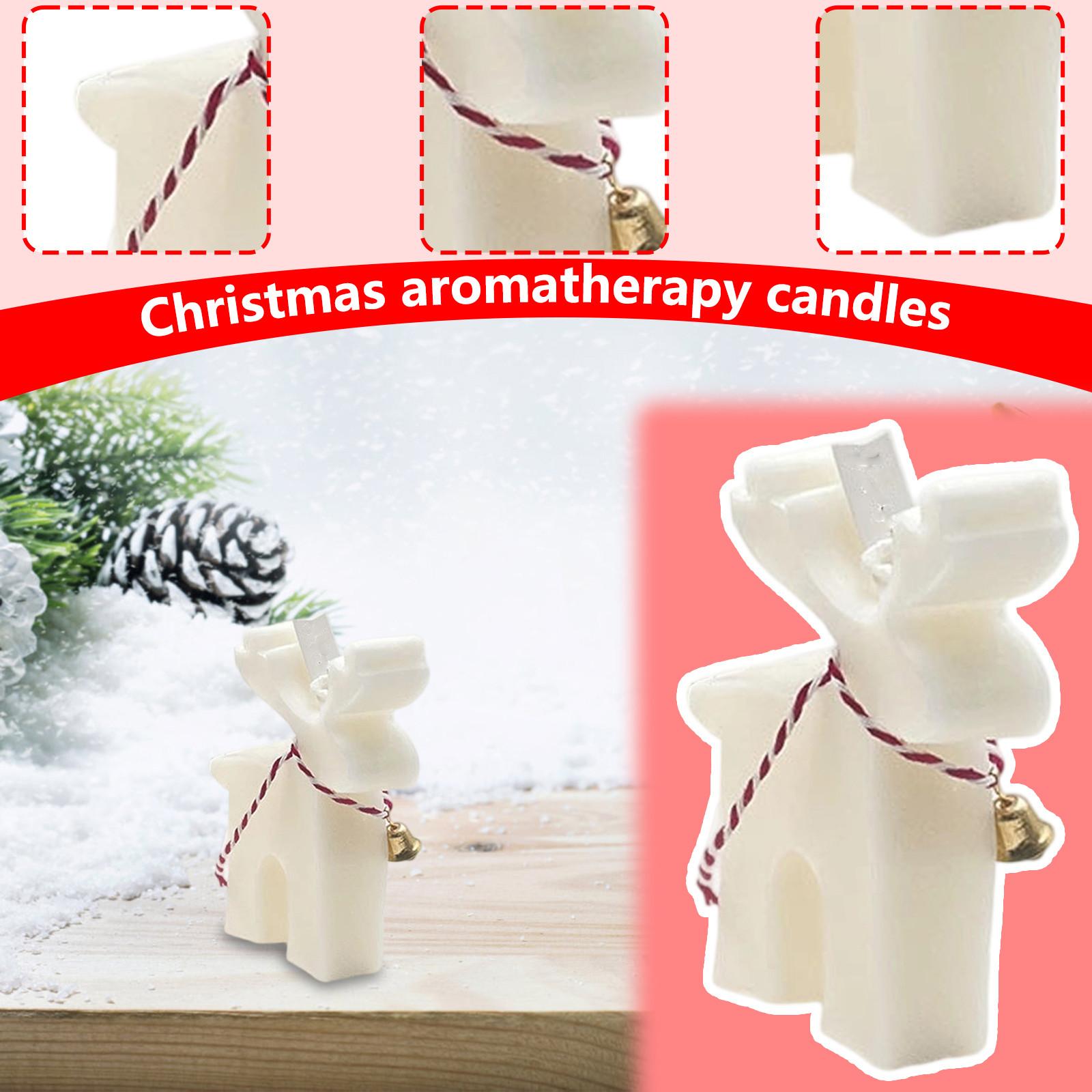

Рождественский ароматерапевтический подарочный набор свечей Украшение Рождественская елка Лось Снеговик Атмосфера Рождественского сочельника Свечи One Size