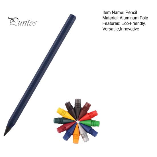 Smooth Writing Pencil Metal with Reusable Tip No Ink or Sharpening Aluminum Alloy Needed Friction Pen for Architects Artists Comfortable Grip Erasable
