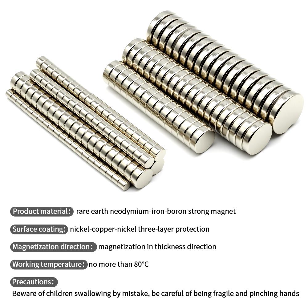 Super Strong Neodymium Magnet N35 NdfeB Permanent Magnetic Imanes Round Powerful Magnets Refrigerator Magnet  5x5/8x5/20x5/25x5